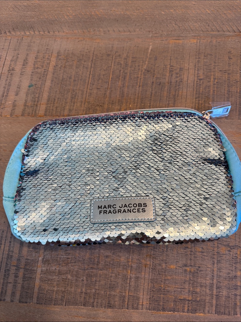 Marc Jacobs Black Satin Cosmetic Pouch